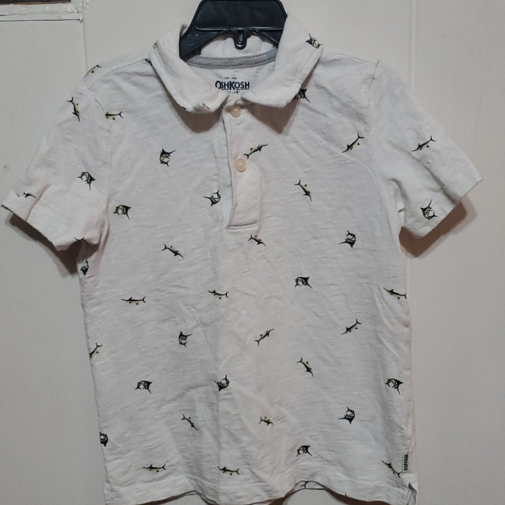 Boys white polo shirt